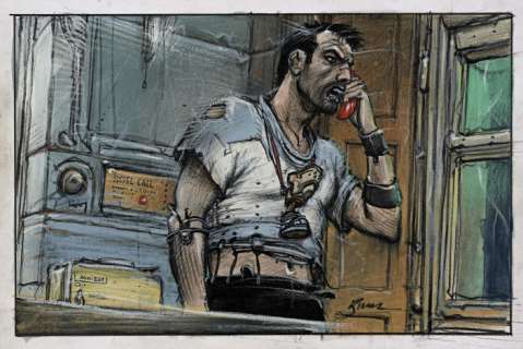 *Enki Bilal Né En 1951 La Tétralogie Du Monstre - Tome 1 Le Sommeil Du Monstre Acrylique, Pastel, Crayon Et Encre de Chine S... | La Tétralogie du Monstre - Tome 1 | Artcurial