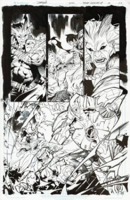 Mora, Dan - BATMAN/SUPERMAN: WORLD’S FINEST (2022) #4 Half Splash | ComicConnect (Buy It Now)