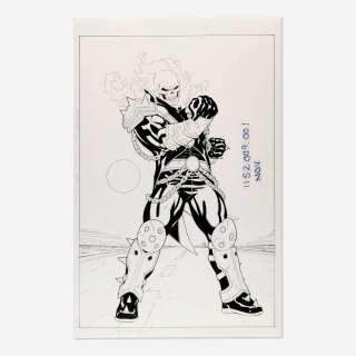 Ed McGuinness, Ghost Rider Concept Original Art (Marvel Comics) | Landry Pop Auctions