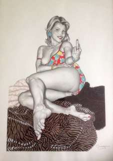 Casotto, Giovanna | original illustration for the exhibition "Erotic Comic Strips". | Catawiki