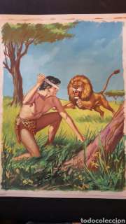 Dibujo original Bernal. Akim n°6. Portada