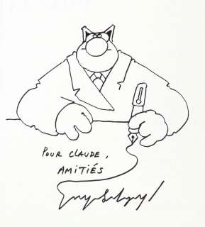 Geluck | Le Chat 1 (ré 86, avec jaquette) agrémenté… | Millon