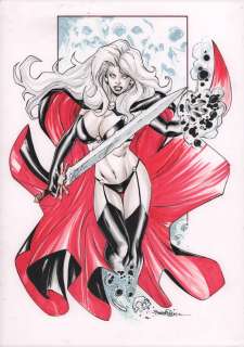 Romano Molenaar | Lady Death Finished Ink & Color Art Commission - Signed - 2015 | Anthony’s Comic Book Art