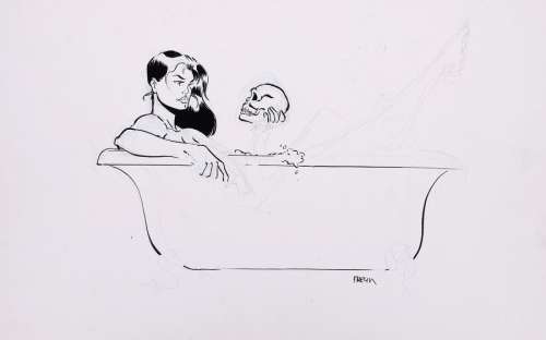 Meynet | Les Eternels, illustration sur papier carton à… | AZ auction