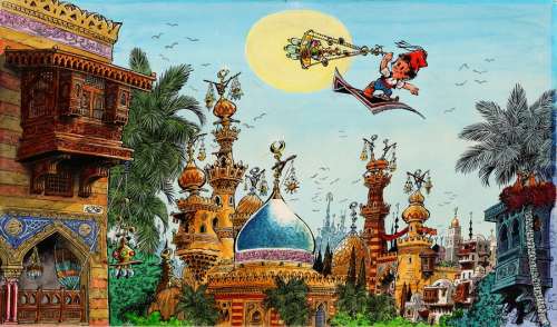 Kiko - Lot 450 - Foufi, grande illustration à l‘encre de Chine,…