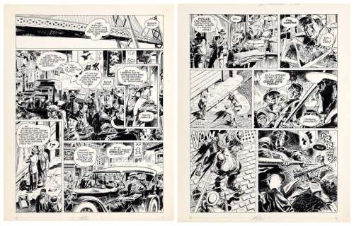 Parras | Les Inoxydables, planches n°15 et 16 à l’encre… | AZ auction