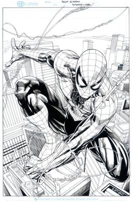Scot Eaton | NEW SPIDER-MAN Pin-Up 11" x 17" | Scot Eaton