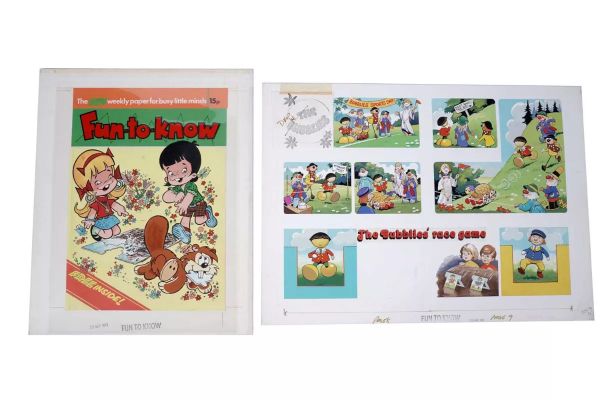Lot 21 - Fun-to-know Comic artwork | Anderson & Garland