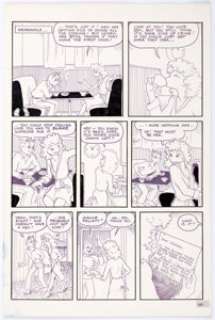 Reed Waller The Collected Omaha Page 109 Original Art (Kitchen, 1993). The reformatting of Omaha the Cat Dancer - | Heritage