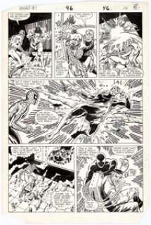 Ron Frenz and Sam de la Rosa What If? #46 Page 46 Original Art (Marvel, 1984). Spider-Man fights with John - | Heritage