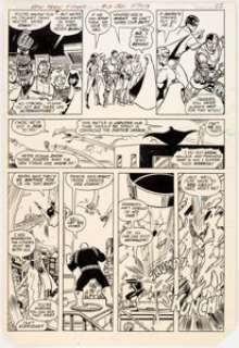 George Perez and Frank Chiaramonte New Teen Titans #3 Story Page 20 Full Team Original Art (DC, 1981). From - | Heritage