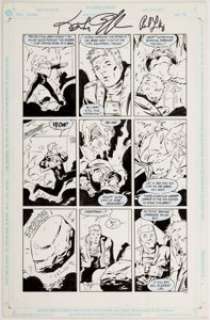 Keith Giffen and Al Gordon Legion of Super-Heroes V3#60 Story Page 14 Original Art (DC, 1989). Polar Boy and - | Heritage