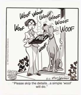 Brad Anderson Marmaduke Daily Comic Strip Original Art dated 5-11-84 (United Feature Syndicate Inc., 1984). -