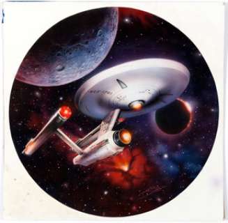 Keith Birdsong Star Trek: The Voyagers "U.S.S. Enterprise NCC-1701" Painting Original Art (Hamilton - | Heritage