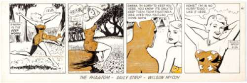 Wilson McCoy The Phantom Daily Comic Strip Original Art dated 6-24-49 (King Features Syndicate, 1949). The - | Heritage