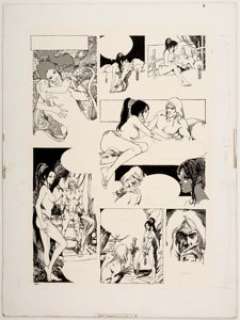 Esteban Maroto Eerie Magazine Page 64 "Dax the Warrior" Original Art (Warren, c. 1972-74).... | Heritage