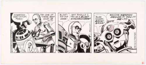Russ Manning Star Wars Daily Comic Strip Original Art dated 6-19-79 (L.A. Times Syndicate, 1979).... | Heritage