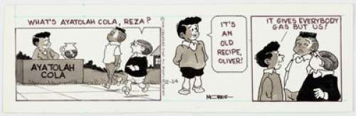 Morrie Turner Wee Pals Daily Comic Strip Original Art dated 12-24-90 (Creators Syndicate, 1990)....