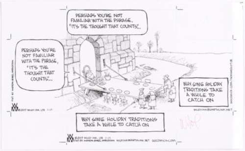 Wiley Miller Non-Sequitur Original Art Comic Strip dated 11-23-17 (Andrews McMeel Syndication, 2017).... | Heritage