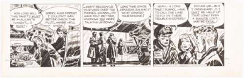 Frank Robbins Johnny Hazard Daily Comic Strip Original Art dated 8-26-47 (King Features Syndicate, 1947).... | Heritage