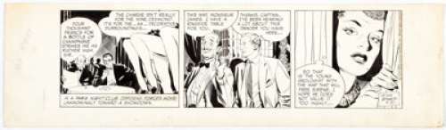 John Prentice Rip Kirby Daily Comic Strip Original Art dated 8-30-57 (King Features Syndicate, 1957).... | Heritage