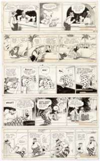 Frank Willard Moon Mullins Daily Comic Strip Original Art Group of 5 (News Syndicate, 1936).... (Total: 5 Original Art) | Heritage