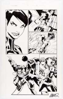 Humberto Ramos and Carlos Cuevas Wolverine #47 Story Page 12 (Marvel Comics, 2006)....