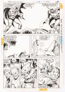 Ross Andru and Rick Hoberg The Brave and the Bold #199 Pages 23 and 26 Original Art Group (DC, 1983).... (Total: 2 Original Art) | Heritage