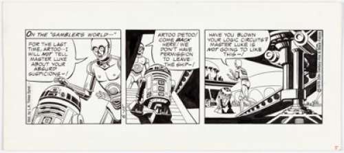 Russ Manning Star Wars Daily Comic Strip Original Art dated 6-15-79 (L. A. Times Syndicate, 1979).... | Heritage