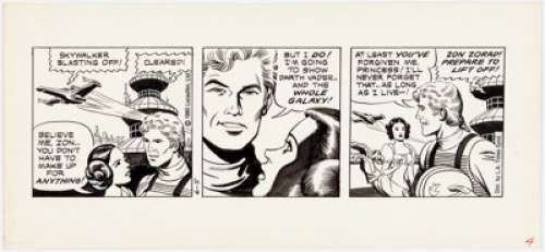 Russ Manning Studio Star Wars Daily Comic Strip Original Art dated 6-5-80 (L. A. Times Syndicate, 1980).... | Heritage