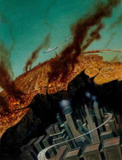 Albert Nuetzell - Sci-Fi Painting Original Art (c. 1950-60s).... | Heritage