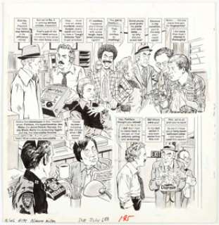 Angelo Torres Mad #195 Complete 6-Page Story Barney Miller Parody Original Art (EC, 1977).... (Total: 6 Original Art) | Heritage