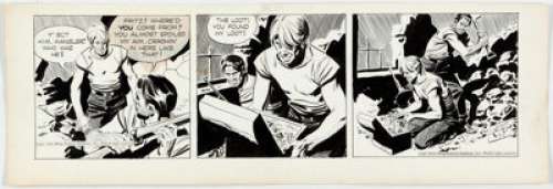 Alex Raymond Rip Kirby Daily Comic Strip Original Art dated 9-5-50 (King Features, 1950). ... | Heritage