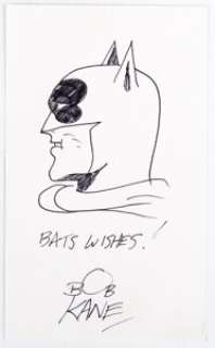 Bob Kane Batman Sketch Original Art (c. 1990s).... | Heritage