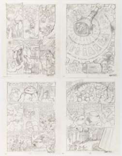Mark Bodé Teenage Mutant Ninja Turtles: "Times" Pipeline Partial Story Original Art Group of 8 (Mirage, 1992).... (Total: 8 Original Art)