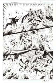 Tom Derenick and Wayne Faucher Shadowpact #15 Story Page 16 Original Art (DC, 2007)....