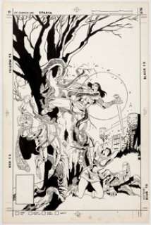 - Ernie Colon and Dick Giordano Arak, Son of Thunder #4 Unused Cover Original Art (DC, 1981)....