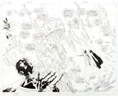  - Ryan Sook and Mark Propst The Spectre #3 Double-Splash Pages 14 and 15 Original Art (DC, 2001)....