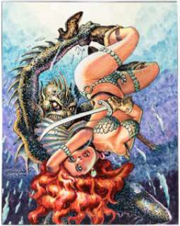 Ernie Chan - Red Sonja Illustration Original Art (2006).... | Heritage