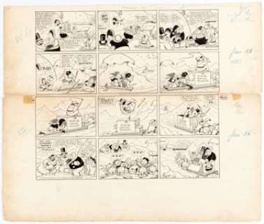  - Harold Knerr The Katzenjammer Kids Sunday Comic Strip Original Art dated 1-26-30 (International Features Syndicate...