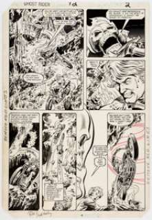 Bob Budiansky and Dave Simons Ghost Rider #72 Page 2 Original Art (Marvel, 1982).... | Heritage