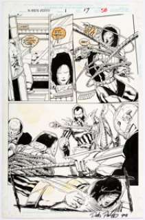  - Jim Calafiore and Peter Palmiotti X-Men 2099 #1 Story Page 17 Original Art (Marvel, 1993)....