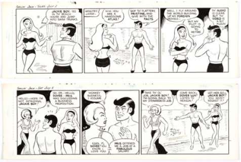 Zack Mosley Smilin’ Jack Daily Comic Strip Original Art Group of 2 (News Syndicate Co., Inc., 1969).... (Total: 2 Original Art) | Heritage