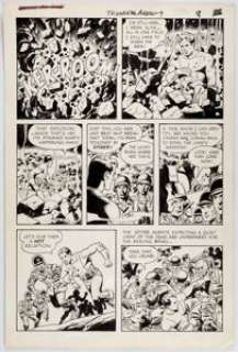 John Giunta, Wally Wood, and Dan Adkins T.H.U.N.D.E.R. Agents #9 Story Page 8 Original Art (Tower Comics, 1966).... | Heritage