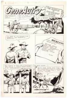 Jesse Marsh Gene Autry Comics #32 Group of 2 Story Pages (c. 1940s). ... (Total: 2 Original Art) | Heritage