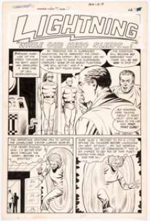 Chic Stone T.H.U.N.D.E.R. Agents #15 Complete 8-Page Lightning Story Original Art (Tower, 1967).... (Total: 8 Original Art) | Heritage