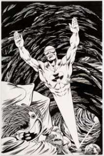  - Ric Levins, Kathryn Bolinger, and Jenifer Marrus X-O Manowar #30 Splash Page 1 Solar Original Art (Valiant, 1994)....
