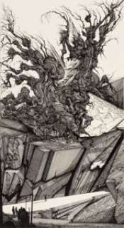  - Ian Miller Eaters of the Dead Paperback Novel Illustration Original Art (Bantam, 1976)....