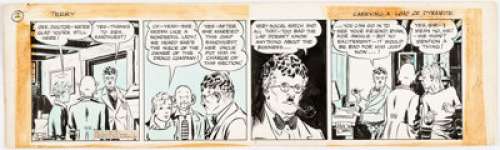 Milton Caniff Terry and the Pirates Daily Comic Strip Original Art dated 3-2-37 (Chicago Tribune-N. Y. News Syndic... | Heritage