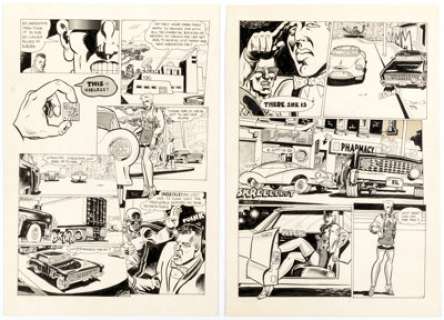 Spain Rodriguez Cool World Movie Prop Panel Pages Original Art Group of 2 (Ralph Bakshi, 1992).... | Heritage